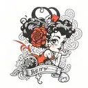 betty boop tattoo design idea