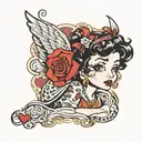 betty boop tattoo design idea