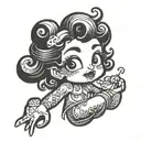 betty boop tattoo design idea
