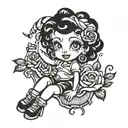 betty boop tattoo design idea