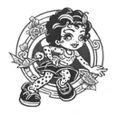 betty boop tattoo design idea