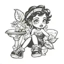 betty boop tattoo design idea