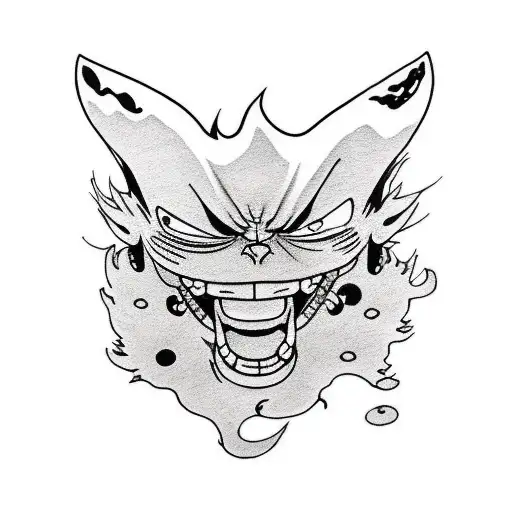 Luffy with zoro tattoo design idea