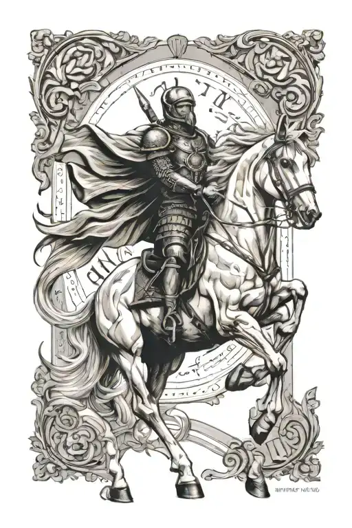 pale horse from the Bible verse tattoo design idea