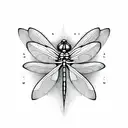 Dragonfly white rose tattoo design idea