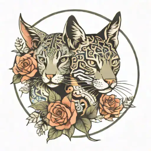 Elwood & Elizabeth subtly integrated tattoo design idea
