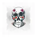 Skull and Roses tattoo design idea