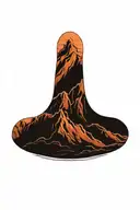 mountains reflected tattoo design idea