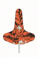 cross with wings tattoo design idea