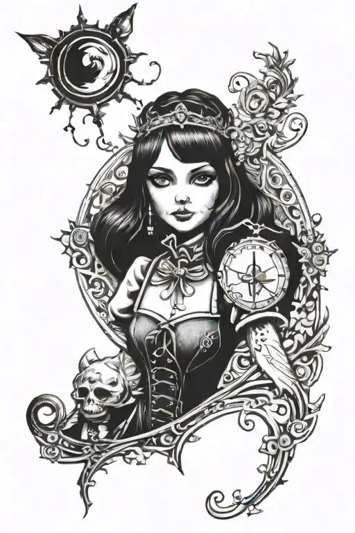alice madness returns tattoo design idea