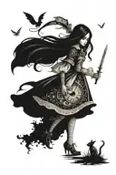 alice madness returns tattoo design idea
