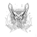 linea de nazca tattoo design idea