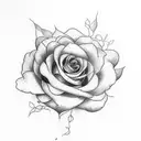 time construction flower jackson malek tattoo design idea