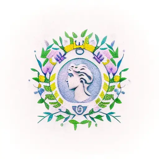 laurel wreath tattoo design idea