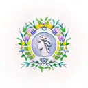 laurel wreath tattoo design idea