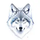 wolf forest tattoo design idea
