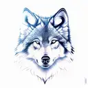 Forest wolf man tattoo design idea