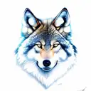 Forest wolf man tattoo design idea