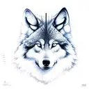 Forest wolf man tattoo design idea