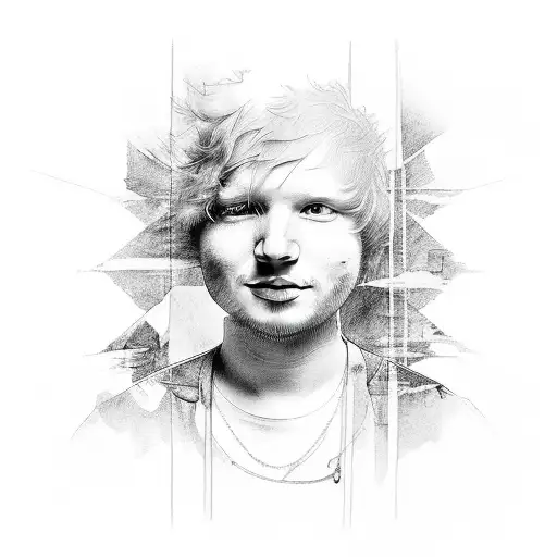 ED Sheeran album covers tattoo design idea