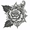Virgo tattoo mixed with a mehndi Victorian gothic style make very detailed  tattoo design idea