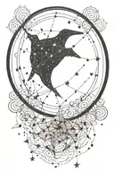 Little Dipper constellation tattoo design idea