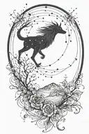 Little Dipper constellation tattoo design idea