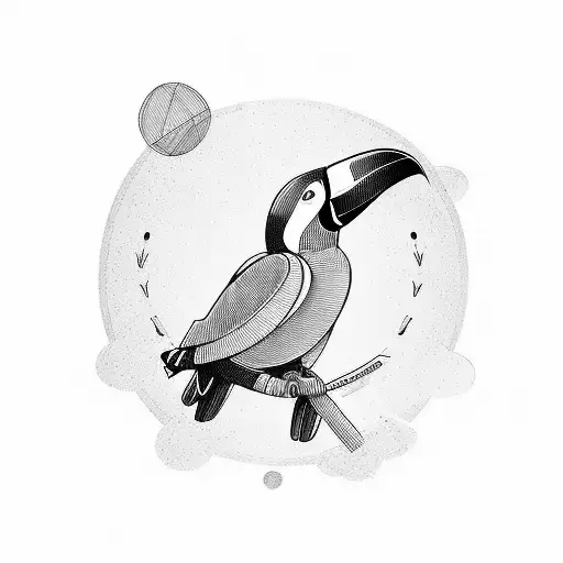 toucan tattoo design idea