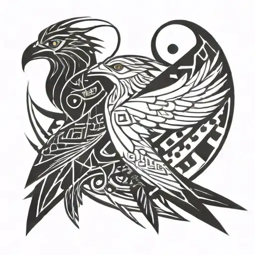 Hugin & Munin tattoo design idea