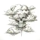 clouds rip brother tattoo design idea