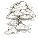 clouds rip brother tattoo design idea