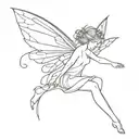 fairy tattoo design idea