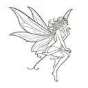 fairy tattoo design idea