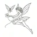 fairy tattoo design idea