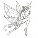 fairy tattoo design idea