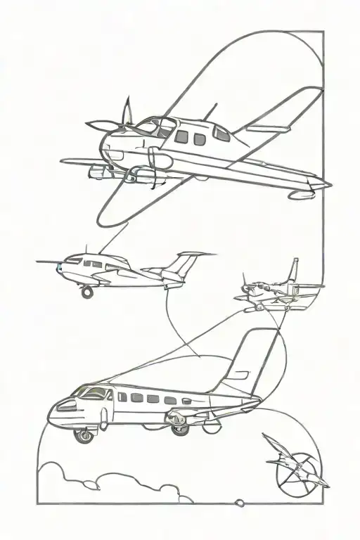 Aviation tattoo design idea