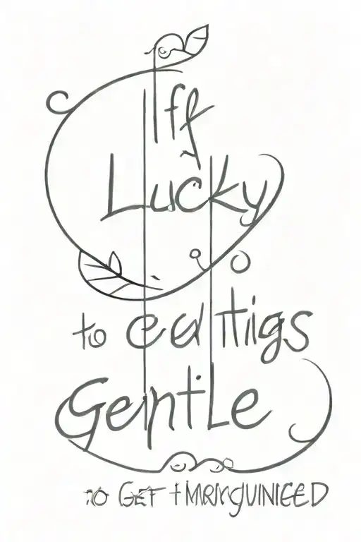 poem that says "if i'm lucky enough to get through hard things they will make me gentle to the ways of the world"  tattoo design idea