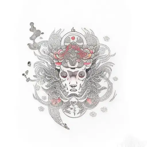 virgo tattoo design idea