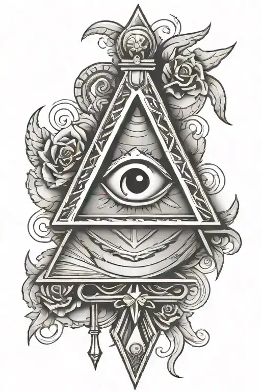 masonic symbols only tattoo design idea
