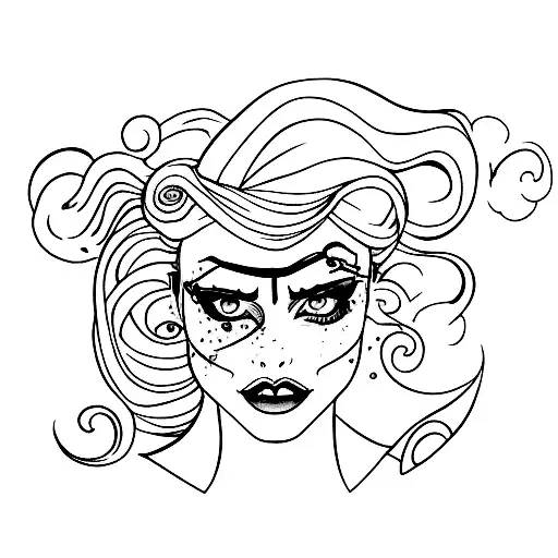 harley Quinn  tattoo design idea