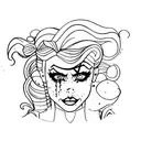 harley Quinn  tattoo design idea