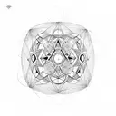 Create a metatron's cube with intricate geometric patterns tattoo design idea