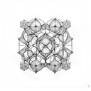 Create a metatron's cube with intricate geometric patterns tattoo design idea