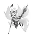 lulus pixie and jinx weapons from league of legends tattoo design idea
