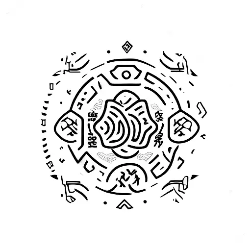 fortune cookie tattoo design idea