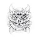 fortune cookie tattoo design idea