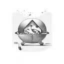 fortune cookie tattoo design idea