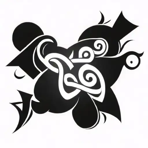 simple ohm spi rituality tattoo design idea