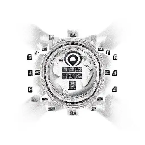 Arm Sleeve with Binary code forming a shield with a lock symbol in the center tattoo design idea