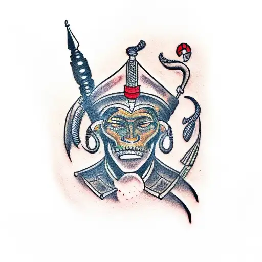 Zulu warrior tattoo design idea